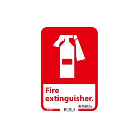 Nmc Fire Extinguisher Sign 10x7 Rigid Plastic GLOFGA3R